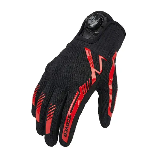 SCOYCO MC237 Kırmızı Tam Parmak Motosiklet Eldiveni – Full Korumalı ve Dokunmatik Uyumlu resmi