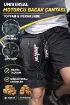 JIEKAI LB-001 Motorcu Bacak Çantası – Karbon Kumaş, Beyaz Nakışlı resmi