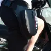 JIEKAI LB-001 Motorcu Bacak Çantası – Karbon Kumaş, Beyaz Nakışlı resmi