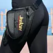 JIEKAI LB-001 Motorcu Bacak Çantası – Karbon Kumaş, Gold Nakışlı resmi