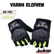 JIEKAI JK-YX Yarım Parmak Motosiklet Eldiveni – Korumalı Neon Yeşil resmi
