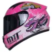 MTS Pro Helmet M-201 Full Face Çocuk Motosiklet Kaskı – Pembe resmi