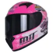MTS Pro Helmet M-201 Full Face Çocuk Motosiklet Kaskı – Pembe resmi