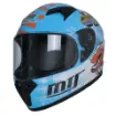 MTS Pro Helmet M-201 Full Face Çocuk Motosiklet Kaskı – Mavi resmi