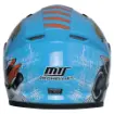 MTS Pro Helmet M-201 Full Face Çocuk Motosiklet Kaskı – Mavi resmi
